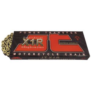 JT Sprockets (jtc520 X 1rgb110rl) de oro/negro 110-link 520 X1R Heavy Duty X-RING Cadena de disco