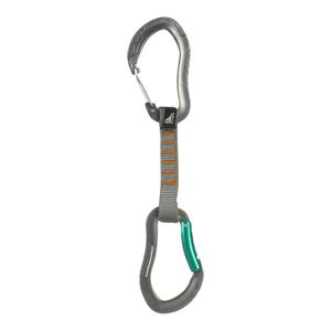 Mosquetón de alambre para puerta curvada verde de la marca Fusion Climb de 4.3 in con mosquetón Techno Zoom