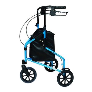 Lumiscope Lumex 609201B Caminador de 3 ruedas, capacidad para 250.00 libras, ligero, altura ajustable