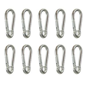 Fusion Climb 3/16" Tear Forma Acero inoxidable CARABINE mosquetón (10 unidades), color plateado
