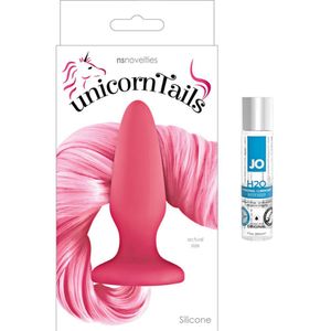 Tapón de silicona suave de unicornio (rosa) perfecto para Cosplay y Jo H20 con base de agua (1 oz).