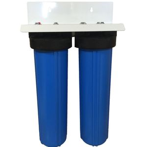 AFWFilters CF2-4520-55AA-PENTEK - Filtro de casa para fluorida, arsénico, hierro y metales pesados (20 pulgadas, 2 etapas), color azul