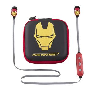 auriculares inalámbricos y estuche de viaje con manos libres  Iron Man