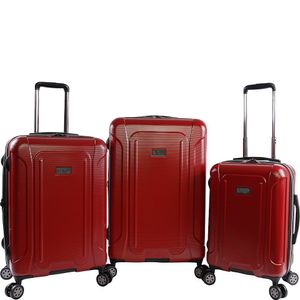 Original Penguin 3 piezas Crest 2.0 – Maleta ampliable con ruedas Spinner, Brick Red), OP-PC-4500-3-BRD