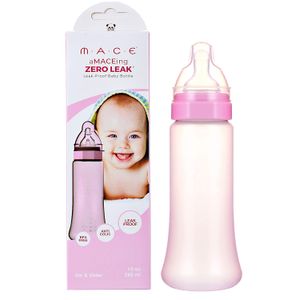 aMACEing Zero Leak - Botella de bebé con rejilla de ventilación anticólicos y flujo variable, a prueba de fugas, 283 ml