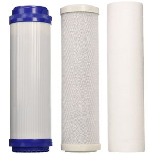 3 Pcs Filtro de agua ósmosis inversa (Ro) Set- sedimentos, GAC, bloque de carbono -10 "x 2.5"