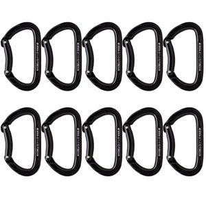 Fusion Climb Vapor Bent Puerta de aluminio Modificado D Mosquetón 10-pack