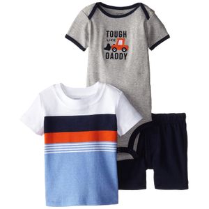Del Carter bebé Boys '3 piezas de pañales cover set (Baby) – Azul – 3 meses