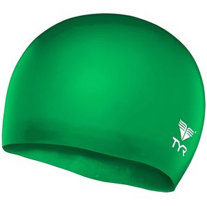 TYR Gorra de natación de silicona, pequeña, sin arrugas.