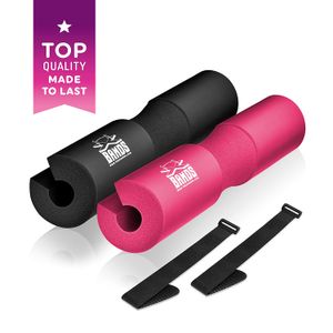 Las bandas de x Premium en cuclillas Pad por Barbell almohadilla para sentadillas, estocadas y empujes de cadera – grueso acolchado de espuma para est