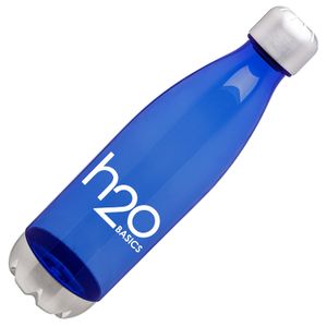 H2O Basics BPA-Free Sport Water Bottles 25 oz, Tritan Non Toxic Plastic, Reusable Flask with Stainless Steel Leak Proof Twist Off Cap & Steel Base, Co