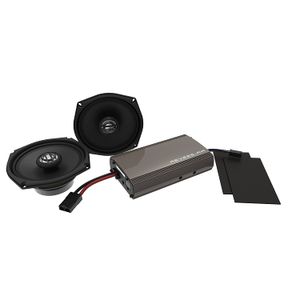 Hogtunes - Kit de amplificador de 225 W y altavoz frontal de 6.5 in (REV 225SG Kit-AA)