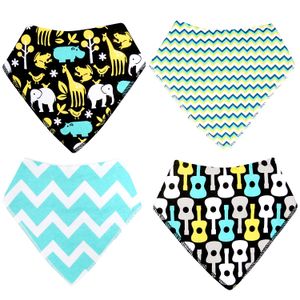 Basico Unisex Bebé bandana baberos de 100% algodón Baby Shower Regalo Set Value Pack, Guitar