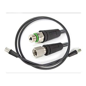 Miflex - Manguera de calibre de presión de alta resistencia de carbono HD de 40.0 in (negro)