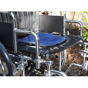 Silla de ruedas Asiento de gel para incontinencia cojín | Impermeable, lavable, asas, se pliega, ligero | Fabricado en EE. UU.