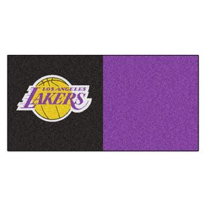 Alfombra  Fanmats NBA Los Angeles Lakers Equipo Azulejos cabeza de nailon
