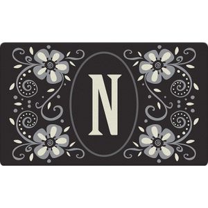 Toland Home Garden Monogram N 18 para manualidades (50,8 x 76,2 cm usa-produced decorativos estándar Indoor-Outdoor Diseñador Mat 800070