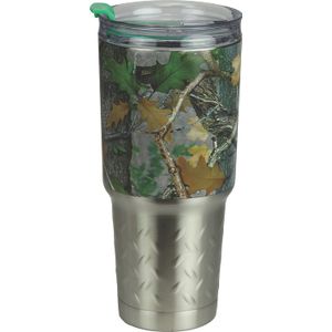 Borde del Río CB Verde Camuflaje 32 oz Acero inoxidable Tumbler 2148