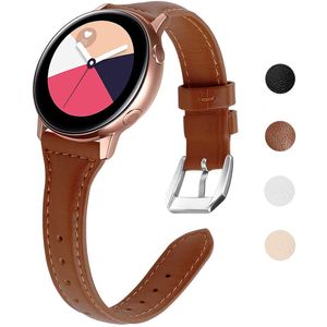 EZCO - Correa de repuesto para Samsung Galaxy Watch Active Bands/Galaxy Watch de 1.654 in/Gear Sport Bands, 0.787 in, piel auténtica, compatible con G
