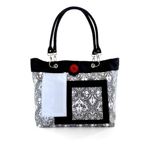 bolsa de pañales, talla única , Gris (Grey Damask)
