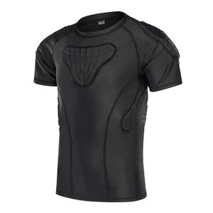TUOYR - Camiseta acolchada para niños y jóvenes, de compresión, deportiva, protección para el pecho, para ejercicios extremos