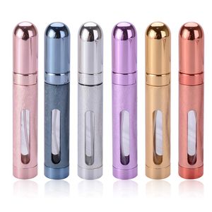 Tvoip 12 ml 6 colores portátil Mini botella de viaje atomizador recargable vacío spray botella para mujeres y hombres spray aroma afeitado