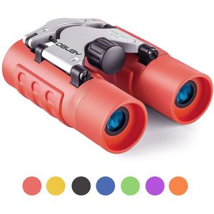 Prismáticos para niños, los mejores regalos para niños de 3 a 12 años, 8 x 21, prismáticos de alta resolución con óptica real, mini prismáticos compac