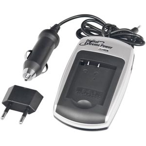 Bower xcdk7000 Digital Extreme Power 3-in-1 Individual Rapid Cargador para KODAK dlic 7000 y Nikon EN-EL8 Li-Ion baterías (Gris)