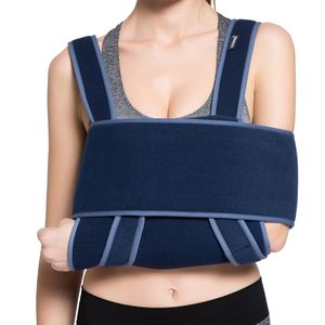 Brazo Sling Inmovilizador Para Hombro – cómodo transpirable acolchada con correa de Split ajustable – médico brazo de apoyo para hombres, mujeres y ni