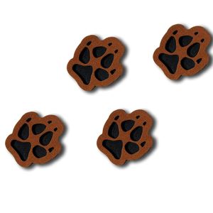 toejamr Stomp Pads – 4 patas de cachorro, color café