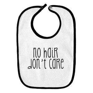 No Hair Don 't Care Bald Funny parodia Infant bebé babero