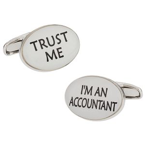 Trust Me Contador Cpa Gemelos de Cuff-Daddy