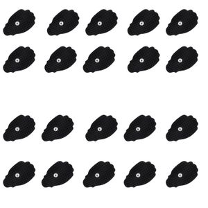 Pack – 20 (10 pares) unidades grandes de almohadillas de electrodos reutilizables autoadhesivas de repuesto para masaje (se colocan – 0.138 in) limpia