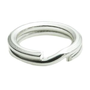 100pcs x alambre de plata Split anillo de salto anillo de Split Conectores (~ 21 Ga o) para charms joyas ss276, Plata, 5mm