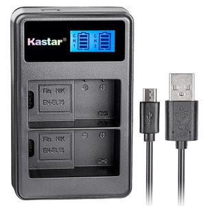Kastar Cargador USB, Batería para EN-EL15 – 2 ENEL15 EL15