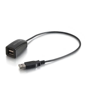Cables To Go USB Hub de aluminio, Negro