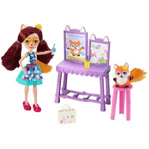 Enchantimals Art Studio Playset with Felicity Fox Doll, 6"