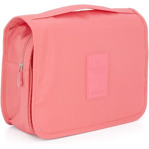 ONYADD HZB-05 Bolsa de viaje organizador de cosméticos, kit de aseo para colgar para mujeres y hombres (rojo rosa)