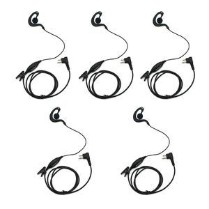 GoodQbuy 2 Pin G Shape Clip-Ear Headset Earpiece for Motorola Two Way Radio Devices CP200 CP200D CP185 DTR650 PR400 EP450 CLS1110 CLS1410 CLS1450 CLS