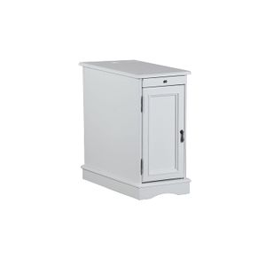 Powell Muebles Butler mesa auxiliar de acento en color blanco