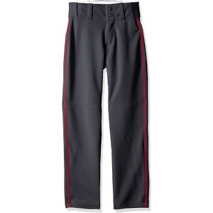 Pantalones de béisbol con parte inferior abierta, Gris, XS