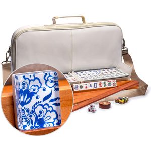 juego de chinoise con funda suave de cuero sintético, cuatro