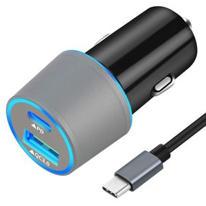 Cargador de coche Rapid tipo C, compatible con Google Pixel 3 XL/3/2/2 XL/XL/C, cargador de coche USB C PD con cable tipo C de 3.3 pies, entrega de en
