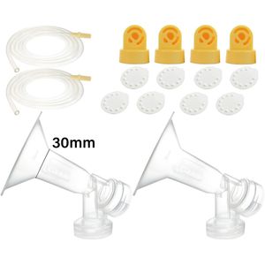 Kit de sacaleche por bombeo para el sacaleche Medela Pump In Style. Incluye 2 extractores para Pump In Style, 4 válvulas, 8 membranas y 2 protectores