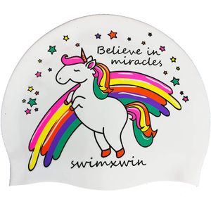 Gorro de natación de silicona de Belive in Miracles