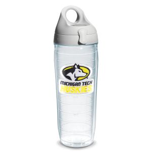 tervis Michigan Tech Unv Emblema transparente interior martillo de botella de agua con tapa de gris WB