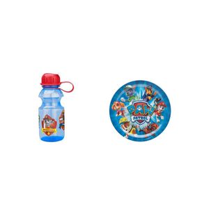 Paw Patrol 14 oz Tritan botella de agua de plástico y 8" placa Bundle