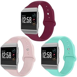 OenFoto Sport Bands Compatible Fit bit Ionic, Soft Silicone Wristband Replacement Watch Band Strap Accessory Bracelet for Fit bit Ionic Smart Watch, L