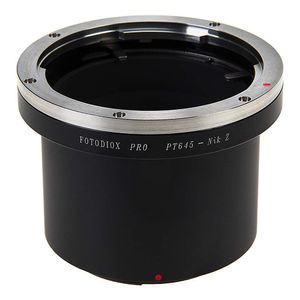 Fotodiox Pro - Adaptador de montura de objetivo compatible con Pentax 645 (P645) para cámaras réflex Nikon Z-Mount sin espejo
