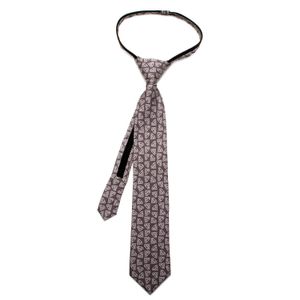 Corbata de seda con cremallera para niño